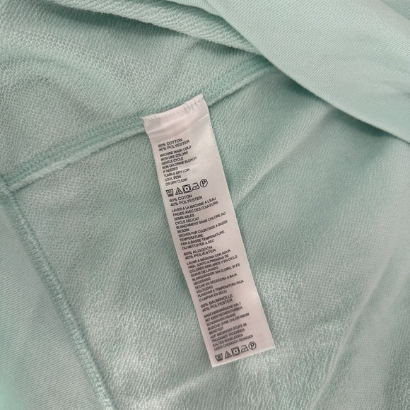 Tommy Bahama Sz M Aqua Open Front‎ Cardigan Sweater Pocket Slouchy Oversized - Picture 5 of 8